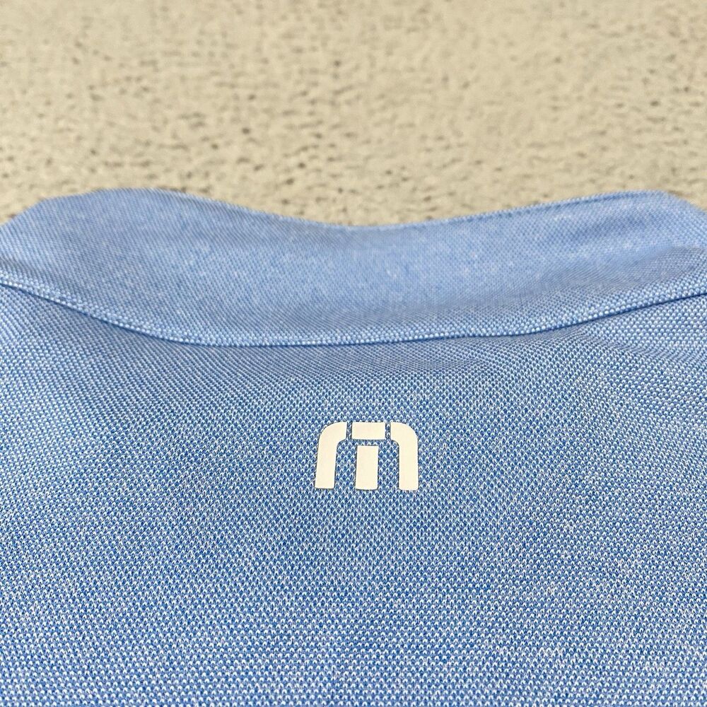 MaxLite Lighting Shirt Travis Mathew Mens Large Blue 1/4 Zip Employee Office NEW - Picture 7 of 11